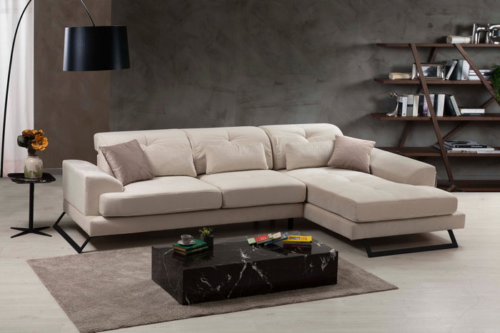 Atelier Del Sofa Frido Corner Right (L3+Chl) - Ecru Atelier Del Sofa Frido Corner Right (L3+Chl) - Ecru